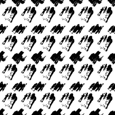 Elle çizilmiş karalama lekesiyle kusursuz desen