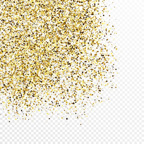 Ouro brilho celebratório confete fundo — Vetor de Stock