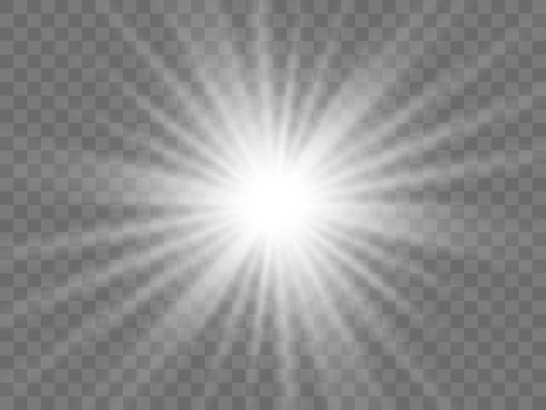 透明背景下的阳光 — 图库矢量图片
