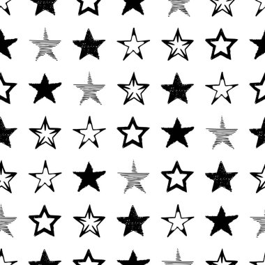 Kusursuz karalama el çizimi yıldızlar