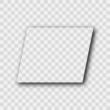 Koyu şeffaf gerçekçi gölge