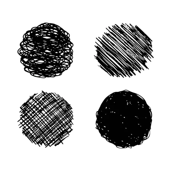 Frottis de gribouillage dessiné à la main — Image vectorielle