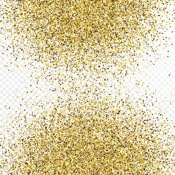 Χρυσό glitter εορταστικό φόντο κομφετί — Διανυσματικό Αρχείο
