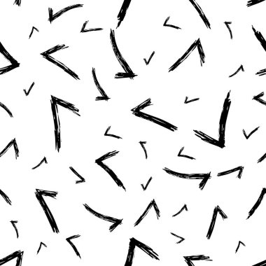 Elle çizilmiş kontrol sembolleri ile kusursuz desen