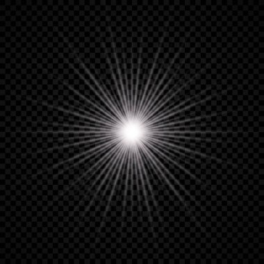 Lens parlamasının ışık efekti