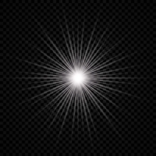 Effet de lumière de la fusée éclairante — Image vectorielle