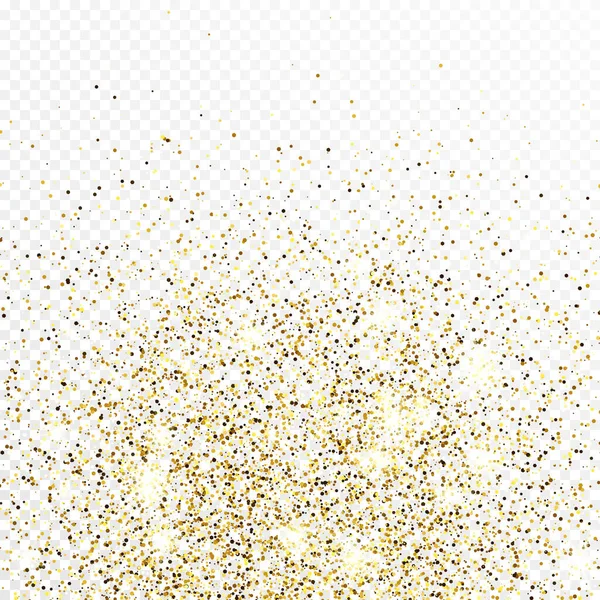 Fondo de confeti celebratorio brillo oro — Vector de stock