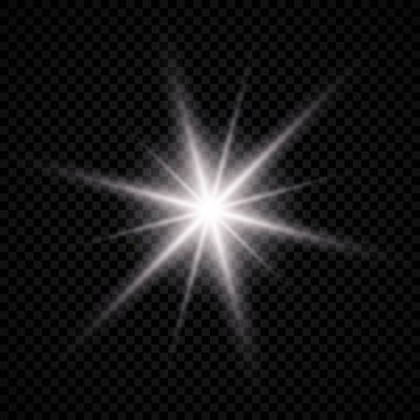 Lens parlamasının ışık efekti