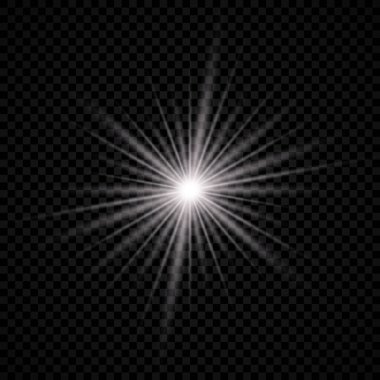 Lens parlamasının ışık efekti