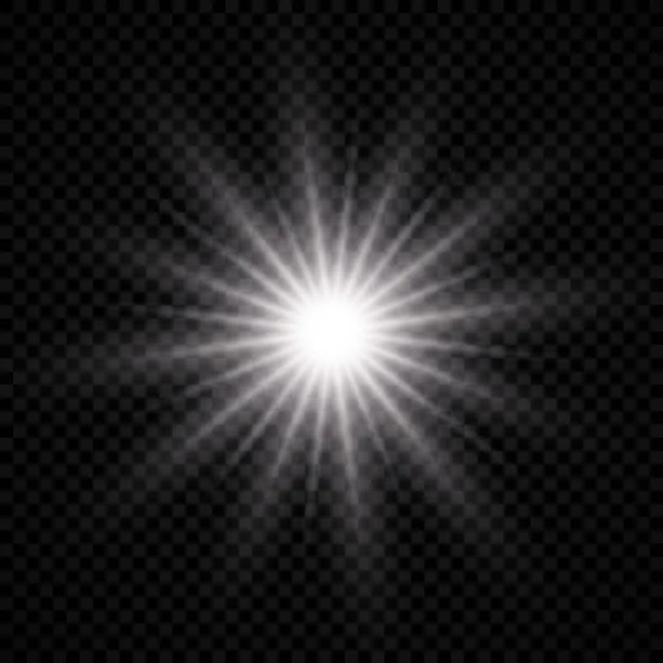 Φωτεινή επίδραση της φωτοβολίδας φακού — Διανυσματικό Αρχείο