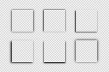 Koyu şeffaf gerçekçi gölge