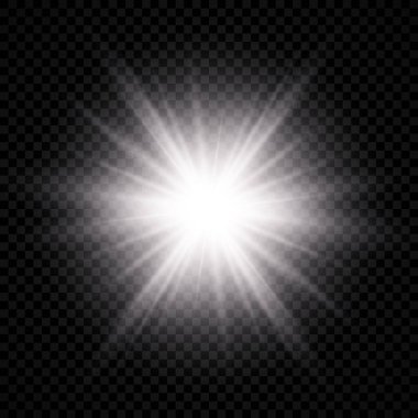 Lens parlamasının ışık efekti