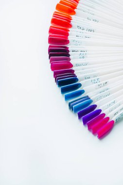 Bir manikür yaratmak için vernik ve parıltı paleti