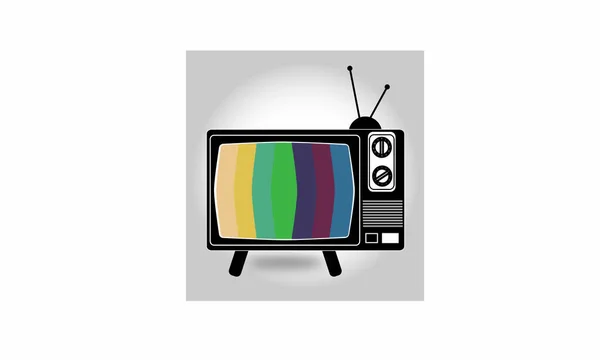 Icono de diseño de televisión antigua — Archivo Imágenes Vectoriales