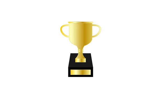 Champion cup trophy. Trophy icon with champion cup — Stock Vector