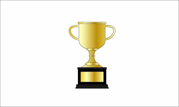 Troféu da Taça Campeã. Ícone do troféu com copo campeão — Vetor de Stock