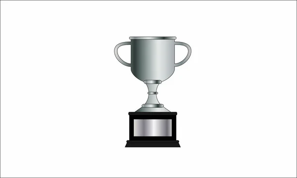 Trofeo de Copa Campeón. Icono de trofeo con copa campeona — Vector de stock