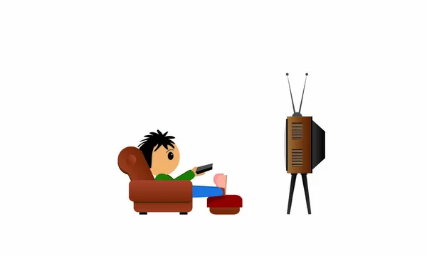 Ver television dibujo imágenes de stock de arte vectorial | Depositphotos