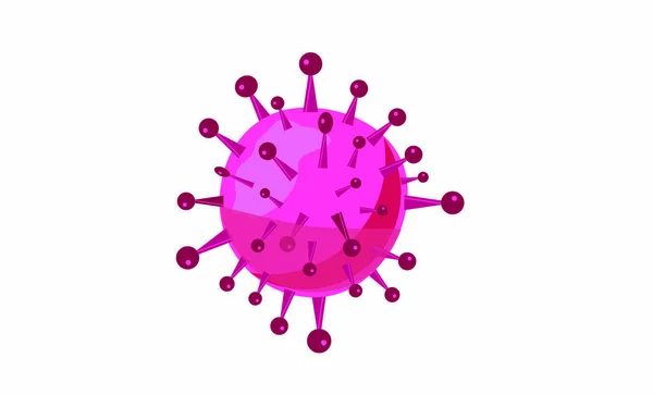 Imagen Ilustrativa Del Símbolo Abstracto Del Coronavirus — Vector de stock