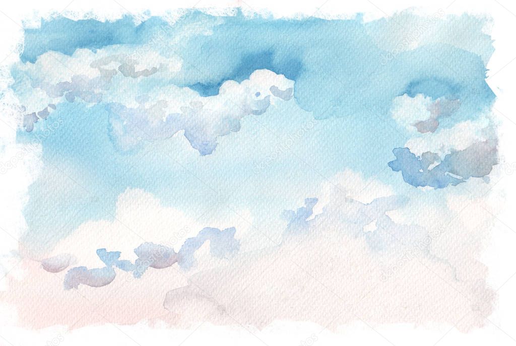 Watercolor sky background — Stock Photo © 137526586