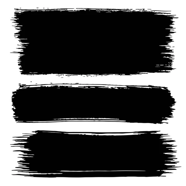 Un brutto colpo nero. Raccolta di strisce nere d'inchiostro — Vettoriale Stock