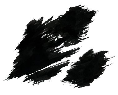 Siyah mürekkep grungy lekesi. Siyah boya 