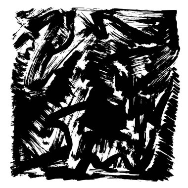 Siyah doku bir fırça ile boyalı. Eski siyah arka plan. Tex