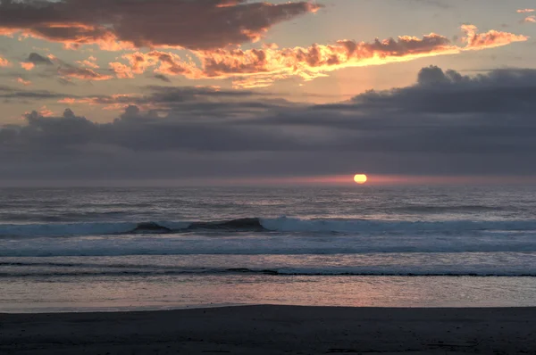 Pôr do sol na costa de Washington — Fotografia de Stock