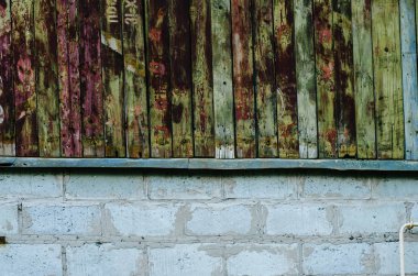 Eski doğal ahşap döküntü arka plan. Yakın plan.