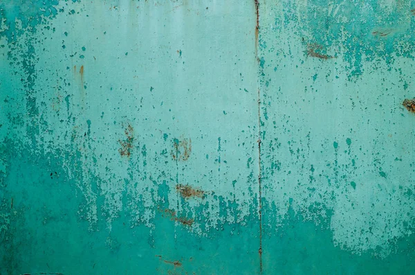 Çatlak mavi boyanmış metal doku geriye doğru
