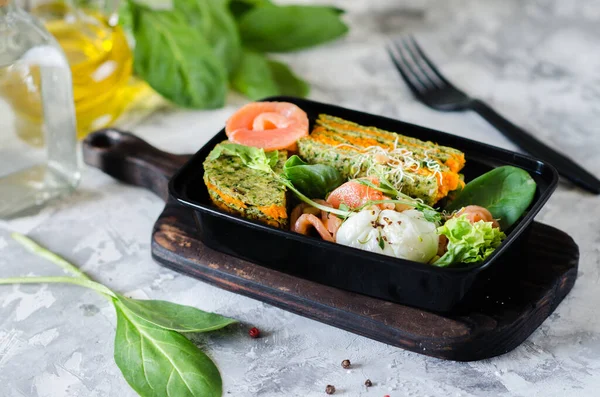 Cibo Sano Dieta Concetto Consegna Piatto Ristorante Porti Pasto Idoneità — Foto Stock