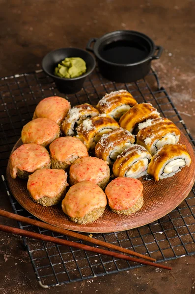 Japońskie Jedzenie Hot Roll — Zdjęcie stockowe