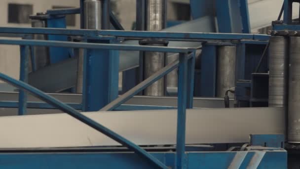 Delar till maskiner för skärning / avskärning av stålplåt — Stockvideo