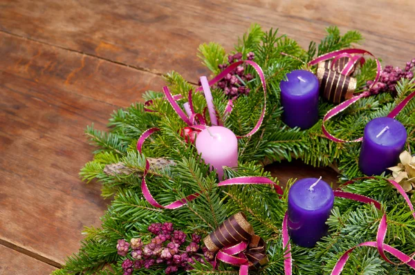 Christmas wreath advent wreath with copy space