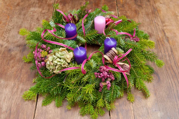 Christmas wreath advent wreath with copy space