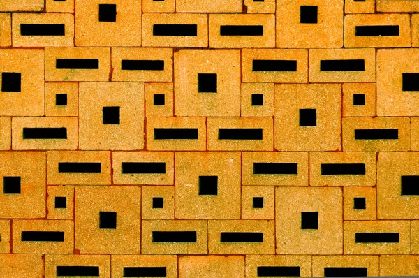 Τούβλο τοίχο επιφάνεια χτίστηκε από διάφορα ορθογώνια τεμάχια — Φωτογραφία Αρχείου