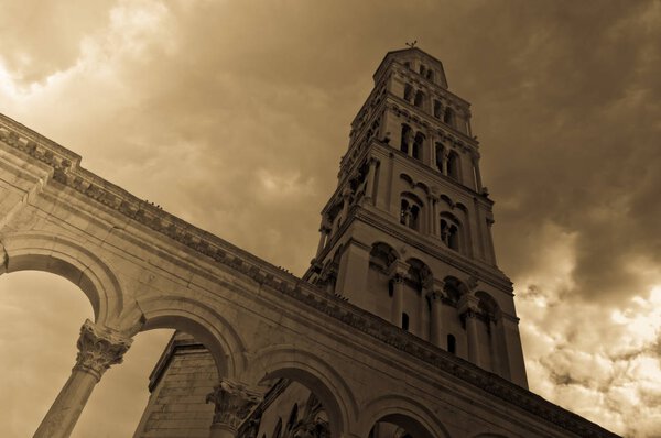 Diocletian palace UNESCO world heritage site in Split, Dalmatia,