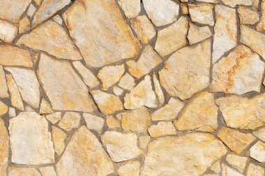 Yontma taş eser duvar, rasgele yontma taş-iş