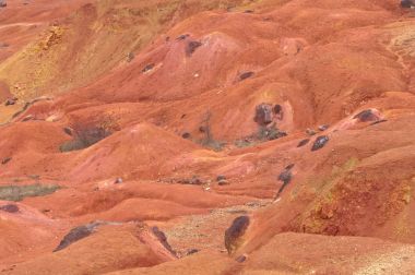 Boksit madeni ham boksit yüzeyi