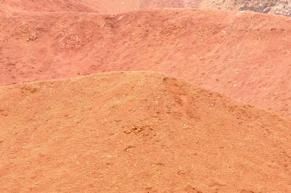 Boksit madeni ham boksit yüzeyi — Stok fotoğraf