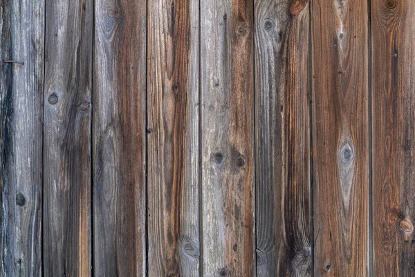 Old Wooden Fence Faded Wooden Planks Corrosion Peeled Wooden Door — Stock Photo, Image