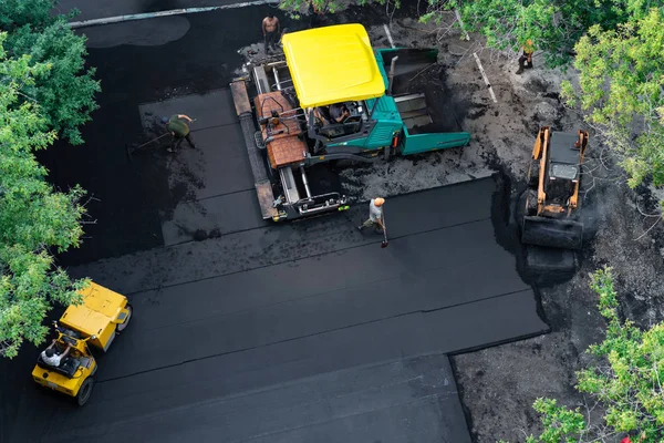 Rusia Moscú Julio 2019 Pavimento Bituminoso Pista Patinaje Cargador Están —  Fotos de Stock