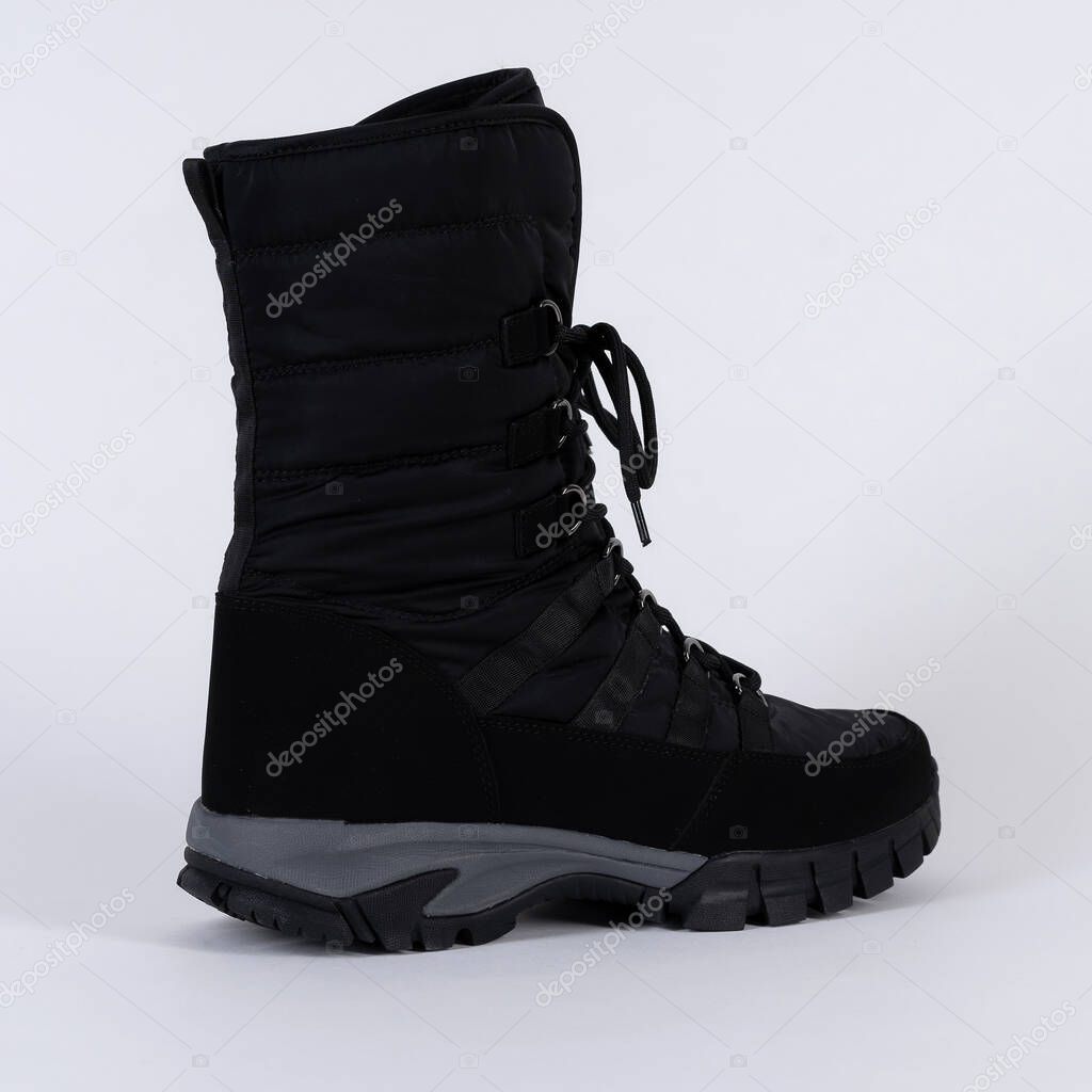  boot winter high warm soft waterproof lace up. 