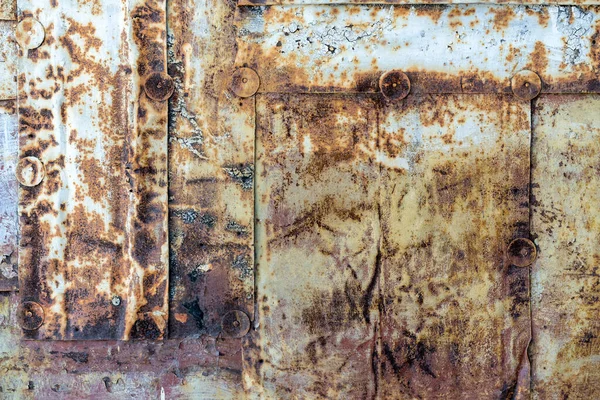 Roestige Metalen Platen Achtergrond Muur Van Ijzeren Strips Roestig — Stockfoto