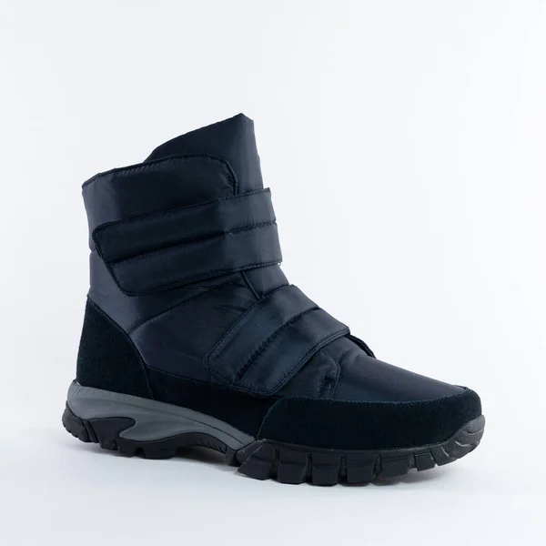 Bottes Hiver Chaud Chaud Doux Imperméable Sur Une Attache — Photo