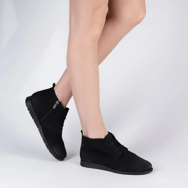 Sapatos Couro Demi Sazonal Originais — Fotografia de Stock