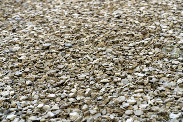 Superficie Carretera Grava Fina Pequeñas Piedras Pegadas Con Hormigón Pequeño —  Fotos de Stock