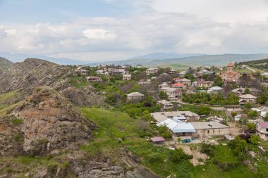 Eski manastır ve manzara Tbilisi ve Kutaisi Gürcistan yakınındaki