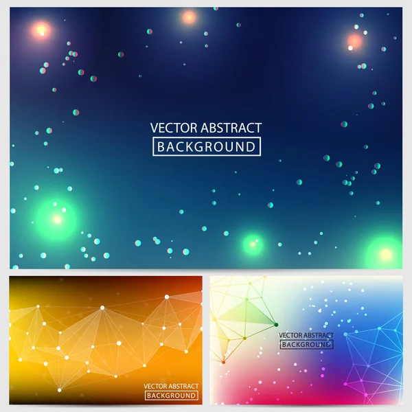 Polygonal background set — Stock Vector