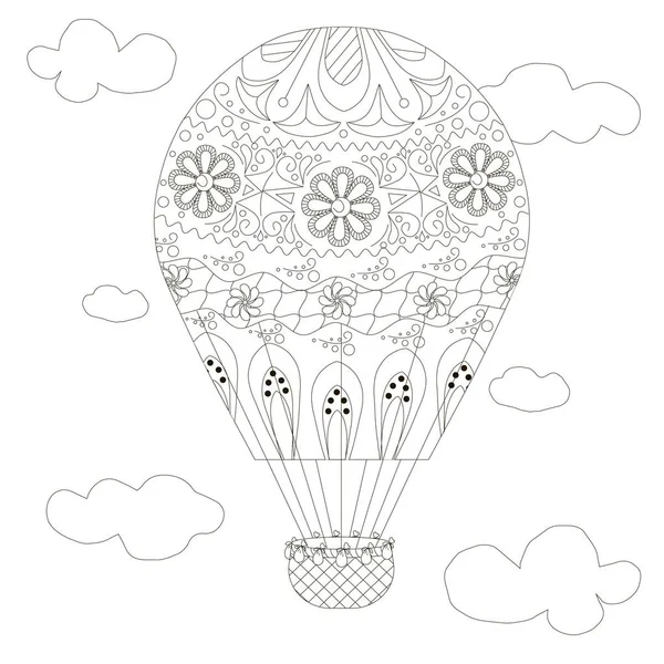 Sayfa anti-stres vektör çizim boyama doodle balon